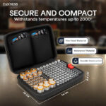 140 Battery Case With Tester | Large Capacity Organiser Storage Case Bag for AAA, AA, 9V Flat, C and D Size Batteries (Not Included) - Image 11