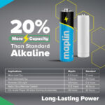 Maplin 12x AA LR6 / 6x AAA LR03 1.5V Alkaline Batteries (Triple A) 7 Year Shelf Life High Performance - Image 7