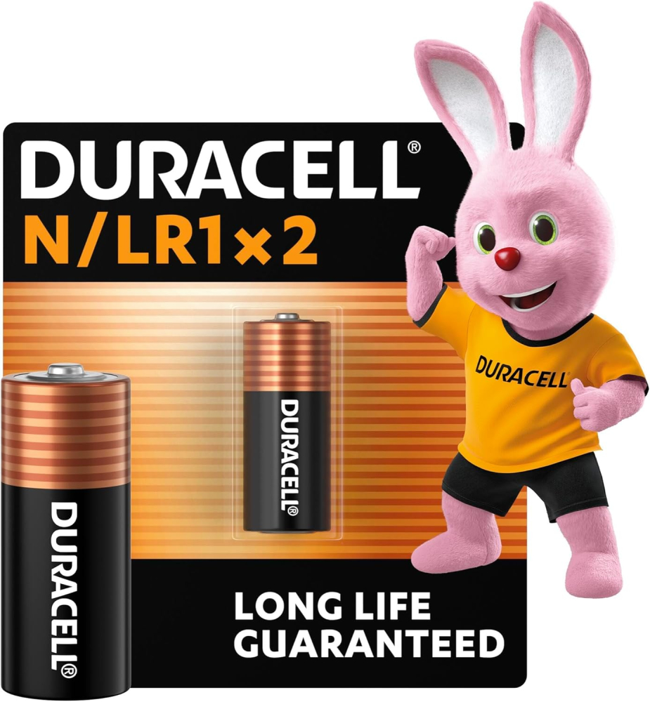 Duracell Specialty N Alkaline Battery 1,5V, pack of 2 (E90 / LR1), Designed for use in Flashlights, Calculators, & Bike Lights