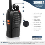 Walkie Talkies Pack of 2, Walkie Talkies for Adults with Rechargeable Batteries, for Camping Hiking Travel Work Communication - Image 4