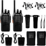 Walkie Talkies Pack of 2, Walkie Talkies for Adults with Rechargeable Batteries, for Camping Hiking Travel Work Communication - Image 6