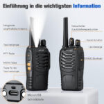 Walkie Talkies, 88E Upgraded PMR446 Walkie Talkie, Two-Way Radio Rechargeable Walkie Ttalkie, With Original Earpieces, Reliable Long Range 2-Way Radios, Professional & Easy To Use (2 Pack) - Image 2