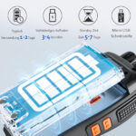 Walkie Talkies, 88E Upgraded PMR446 Walkie Talkie, Two-Way Radio Rechargeable Walkie Ttalkie, With Original Earpieces, Reliable Long Range 2-Way Radios, Professional & Easy To Use (2 Pack) - Image 5