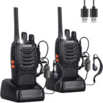 walkie talkie 2 way radio long range,16 Channel Portable walkie talky adult,rechargeable walkie talkies long distance Handheld Transceiver with LED light and earpiece