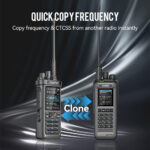 Radtel RT-950 PRO Ham Radio GPS/APRS, 10W Walkie Talkie Long Range Handheld Two Way Radio, AM/FM/CB/SW/MW/LW RX, Bluetooth APP Programming, NOAA, Spectrum Analyzer (with Programming Cable) - Image 2