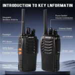 PMR446 Walkie Talkie Long Range for Adults with Earpieces, 16 Channel Handheld 2 Way Radio Rechargeable with Flashlight Li-ion Battery and USB Charger BAOFENG Upgraded 88E (2 Pack) - Image 3