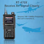 Radtel RT-470X Duad Band Ham Radio Walkie Talkies 256CH Aviation Air Band Two Way Radio Long Range Handheld Transceiver USB-C Charger/Frequency Capture /2600mAh Battery - Image 3