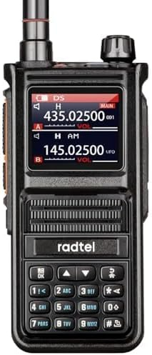 Radtel RT-470X Duad Band Ham Radio Walkie Talkies 256CH Aviation Air Band Two Way Radio Long Range Handheld Transceiver USB-C Charger/Frequency Capture /2600mAh Battery