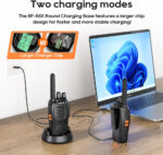 BF-88X Professional Walkie Talkie,16 Channels Long Range Two-Way Radio with USB Charger, Earpieces, Ideal for Kids' Play and Adults' Work (Black, 1 Pair) - Image 8