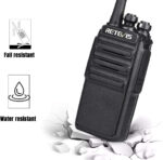 Retevis RT24 Walkie Talkies for Adults, Rechargeable 2 Way Radio Long Range PMR446 License Free 16 Channels CTCSS/DCS, Two Way Radio with Earpiece and USB Charging Base(Black, 2 Pair) - Image 9