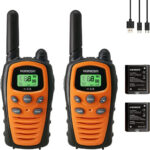 Walkie Talkies Rechargeable for Adults, Long Range PMR Two Way Radios Walky Talky with Flashlight VOX 1200 mAh Battery