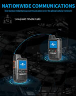 2-Pack 4g LTE Global Walkie Talkies with Sim Cards - Handheld PoC Two Way Radios Unlimited Range - Rechargeable PTT Push to Talk Over Cellular Radio Long Range (2) - Image 2