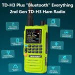 TIDRADIO TD-H3 Plus Ham Radio Bluetooth-headphone-connectable Amateur Radio, Wireless Programming, Airband Receive UK, Walkie Talkies for Adults,Two Way Radio Communication-1 Pack,Green - Image 6