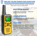 Professional Long Range Rechargeable Walkie Talkies for Adult, FM Two Way Radios 36 Channels - Image 3