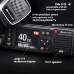 Midland - CB Radio M88 Vehicle-Mounted Licence-Free, Professional 2 Way Radio for All DIN Compartments, Cars, Trucks, Campers & More, TFT Multicolour Display, Noise Blanker/HIC, Universal Power Supply - Image 6