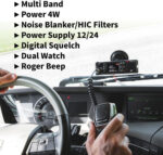 Midland - CB Radio M88 Vehicle-Mounted Licence-Free, Professional 2 Way Radio for All DIN Compartments, Cars, Trucks, Campers & More, TFT Multicolour Display, Noise Blanker/HIC, Universal Power Supply - Image 7