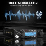 Radioddity QT80 10 Meter Radio, 80W High Power Amateur Ham Radio, SSB/AM/FM/PA Mobile Transceiver with RX & TX Noise Reduction, CTCSS/DCS, ASQ, SWR High Alert - Image 3