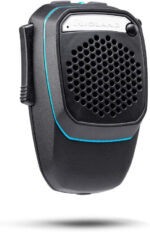 Midland - Microphone Wireless Dual Mike, Bluetooth Microphone for CB Radio & Hands-Free Truck/Car/Camper, Analog & Digital, 3W Super Bass Speaker, DSP, Mounting Support, Light Ring, USB Charging Cable