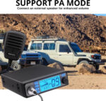 Radioddity CB-500 CB Radio Portable Mobile Transceiver with Noise Reduction, AM FM, 4W Power Output, Instant Emergency Channel 9/19, Handheld Mic, and 7 Color Backlit Display, for Truckers - Image 4