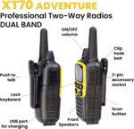 Midland - Adventure Premium Case Walkie Talkies XT70 with 2 Headset, Full Optional Valibox, Long Range Walkie Talkies for Adults with 69 LPD, 24 PMR446 Channels, 12 km Communication Range, 18h Battery - Image 4
