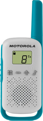 Motorola Moto T42 Talkabout PMR446 2-Way Walkie Talkie Portable Radio’s (One Pack of 3), Green, Blue and Orange - Image 5