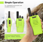 Retevis H777 Walkie Talkies, PMR446 Walkie Talkies for Adults, Rechargeable Battery, Easy to Use, One-Key Alarm, Type-C, LED Light, Two Way Radio for Work Communication, Outdoor, Camping (3 Pack) - Image 2