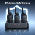 Retevis B64 Walkie Talkies, 6 Way Charger, 2 Way Radio with Bilateral AI Noise Cancelling, Professional Sturdy Out of Box, Walkie Talkie Headset for Bar, Club (Black, 6 Packs) - Image 8
