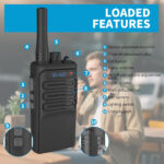 Walkie Talkies Long Range 3Pcs,Walkie Talkies for Adults Long Range,Rechargeable Two Way Radio,16 Channels Radios with TYPE-C Cable,Emergency Radio Camping Accessories for Outdoor,Hiking - Image 3