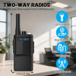 Walkie Talkies Long Range 3Pcs,Walkie Talkies for Adults Long Range,Rechargeable Two Way Radio,16 Channels Radios with TYPE-C Cable,Emergency Radio Camping Accessories for Outdoor,Hiking - Image 6