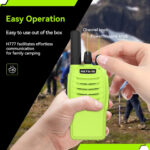 Retevis H777 Walkie Talkies, Rechargeable Walkie Talkies for Adults, One-Key Alarm, USB A-Type C, VOX, Rechargeable Battery, Portable PMR446 Radio for Hiking, Camping, Cycling, Gifts (Green, 1 Pair) - Image 6