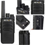Retevis RT668 Walkie Talkies, PMR446 Rechargeable Walkie-Talkies for Adults, VOX, Squelch, 16 Channels, Long Range Emergency 2 Way Radio for School, Stores, Logistics, Enterprises (Black,20 Pcs) - Image 3
