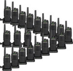 Retevis RT668 Walkie Talkies, PMR446 Rechargeable Walkie-Talkies for Adults, VOX, Squelch, 16 Channels, Long Range Emergency 2 Way Radio for School, Stores, Logistics, Enterprises (Black,20 Pcs)
