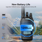 Retevis H777D Walkie Talkies with LCD Screen, PMR446 2 Way Radio, Type C Charging 1200mAh, Easy Pairing, Emergency Alarm, Portable Two Way Radio for Camping & Cycling Adventures (2-Pack, Black) - Image 5