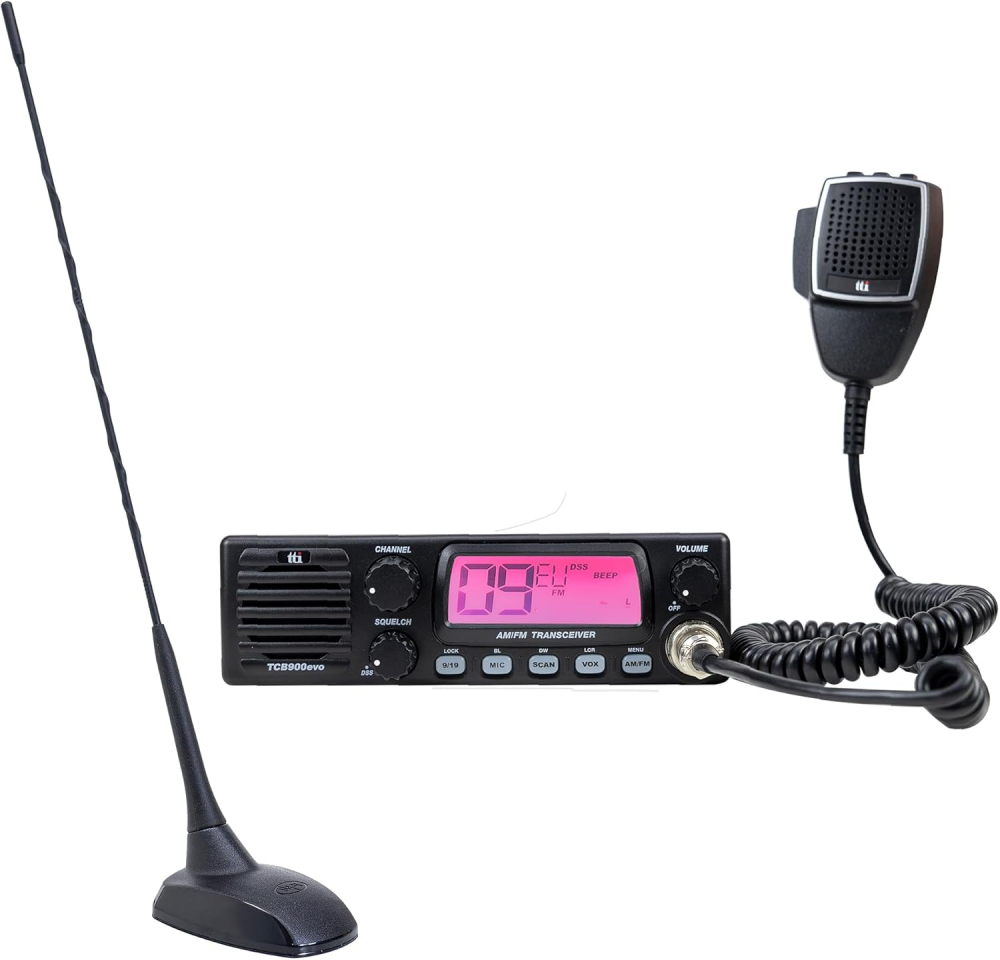 CB radio station TTi TCB-900 EVO + CB antenna PNI Extra 48 with magnet