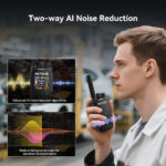 Retevis B64 Two Way Radio, Walkie Talkie with Earpiece, Two-Way AI Soundproof, PMR446 Easy To Use Wear-Resistant, Radio Communication for Car Repair, Dealership,Factory (Black, 10 Packs) - Image 2
