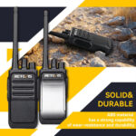 Retevis RT617 Walkie Talkie, PMR446 16 Channels, 2 Way Radio Professional, License Free CTCSS/DCS, VOX Scan Squelch, Rechargeable Walkie Talkies Long Range for Security (2 Pcs, Black) - Image 6