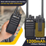 Retevis RT617 Walkie Talkie, PMR446 16 Channels, 2 Way Radio Professional, License Free CTCSS/DCS, VOX Scan Squelch, Rechargeable Walkie Talkies Long Range for Security (2 Pcs, Black) - Image 8