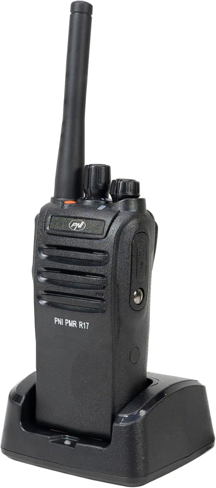 Portable radio station PNI PMR R17 446MHz, 0.5W, 16 PMR channels and 50 CTCSS and 104 DCS tones, programmable, Li-Ion 2200 mAh, IP68