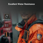Retevis C65B IP67 Waterproof Walkie Talkie, Professional Two Way Radio for Adults Long Range, Heavy Duty, Emergency Alarm for Outdoor Rescue, Construction (2 Pack) - Image 2