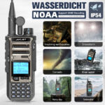 TK11(8) 999 Channels VHF/UHF Walkie Talkie, Rechargeable Long-Range Handheld Two-Way Radio with Spectrum analyzer, 10W Output, NOAA, 3000mAh Battery - Image 7