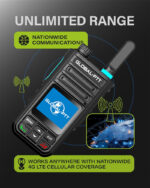 2-Pack G9 4G LTE Walkie Talkies Nationwide Coverage for Adults and Kids – Unlimited Long Range Rechargable PoC Radios with Free 1-Year SIM Card - Image 3