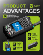 2-Pack G9 4G LTE Walkie Talkies Nationwide Coverage for Adults and Kids – Unlimited Long Range Rechargable PoC Radios with Free 1-Year SIM Card - Image 9