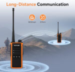 Retevis C65B Walkie Talkie, IP67 Waterproof Two Way Radio, Long Range, 1800mAh Rechargeable Battery, Heavy Duty 2 Way Radio for Outdoors Fishing Boating(1 Pack) - Image 4
