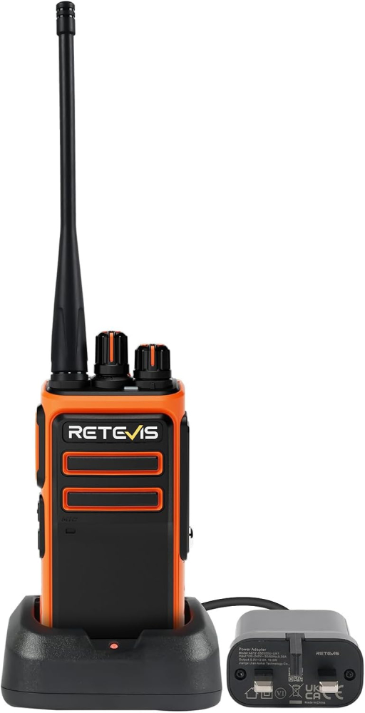 Retevis C66 Walkie Talkies, Walkie Talkies for Adults, 2 Way Radio Long Range, Fast Charging, 1500 mAh, Easy to Pair, Sturdy Walkie Talkie for Outdoor Travel (Orange, 1Pack)