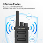 Retevis MateTalk P64 Two Way Radio Digital & Analog, Professional Walkie Talkies Repeater-Compatible, PMR446 License-Free, Group Call, Security, Long Range, for Retailers, Hotels, Properties (1 Pack) - Image 8