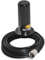 Fumei 400-470/136-174MHz Dual Band 50W Antenna and Magnetic Mount with 5M/16.4ft Coaxial Cable for Mobile Radio