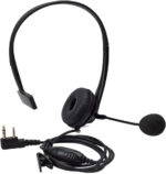 HYS Walkie Talkie Earpiece Headset with Rotatable Boom Mic Noise Cancelling Overhead Headset Compatible for Baofeng UV-5R BF-888s Kenwood 2 Way Radio