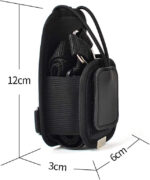HYS Two Way Radio Case Multi-Functional Adjustable Shoulder Strap Pouch Compatible for Motorola Kenwood Midland Icom Yaesu Baofeng UV-5R Walkie Talkie - Image 5