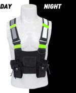 Namvo Universal Radio Chest Harness Rig - Front Pack Pouch Holster Vest Rig Chest Bag Carry Case for Two Way Radio Walkie Talkie - Image 3