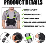 Namvo Universal Radio Chest Harness Rig - Front Pack Pouch Holster Vest Rig Chest Bag Carry Case for Two Way Radio Walkie Talkie - Image 5